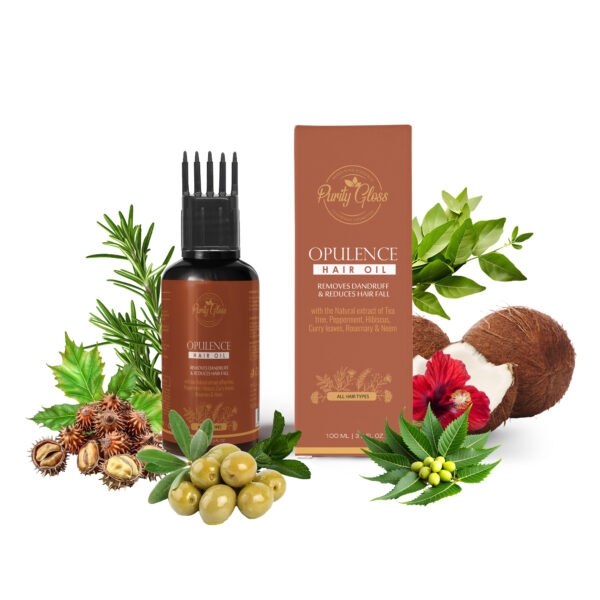 Anti Dandruff Hair Oil | With Natural Extracts of Tea Tree, Pepperment, Hibiscus, Curry Leaves, Rosemary & Neem | For All Hair Types | For Men & Women (100 ml)